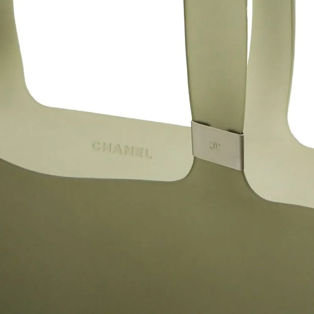 Chanel Logo Rubber Tote Bag
